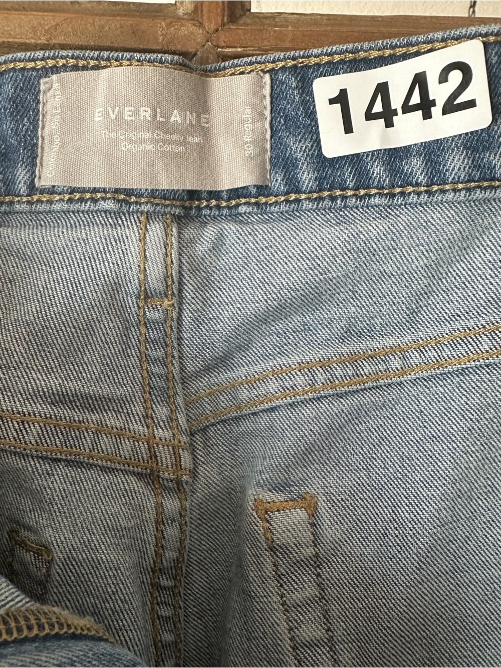 Everlane The Original Cheeky Jean Straight Leg Organic Cotton Jeans Capsule - Picture 5 of 12